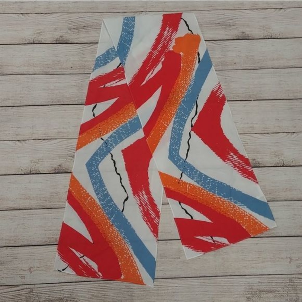 Vintage‎ Avon Color Splash Rectangle Scarf